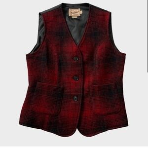 Vintage 90s Plaid Woolrich Vest